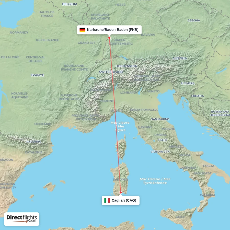 CAG - FKB route map