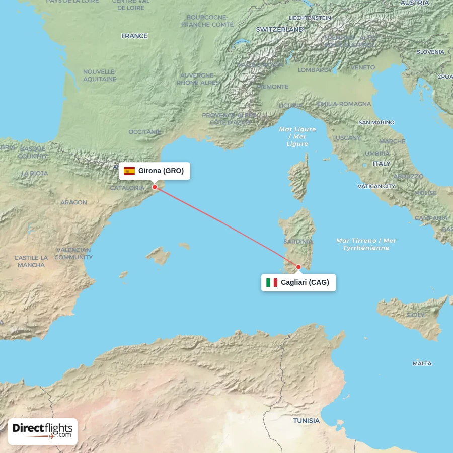 CAG - GRO route map
