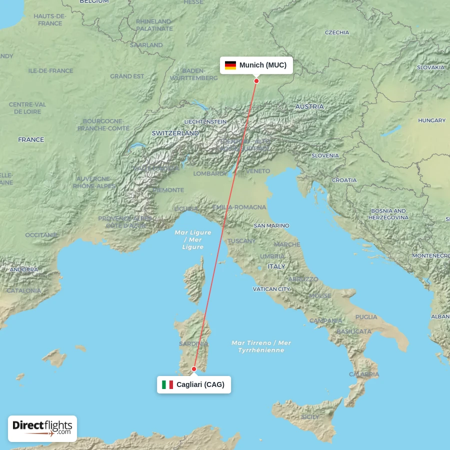 CAG - MUC route map
