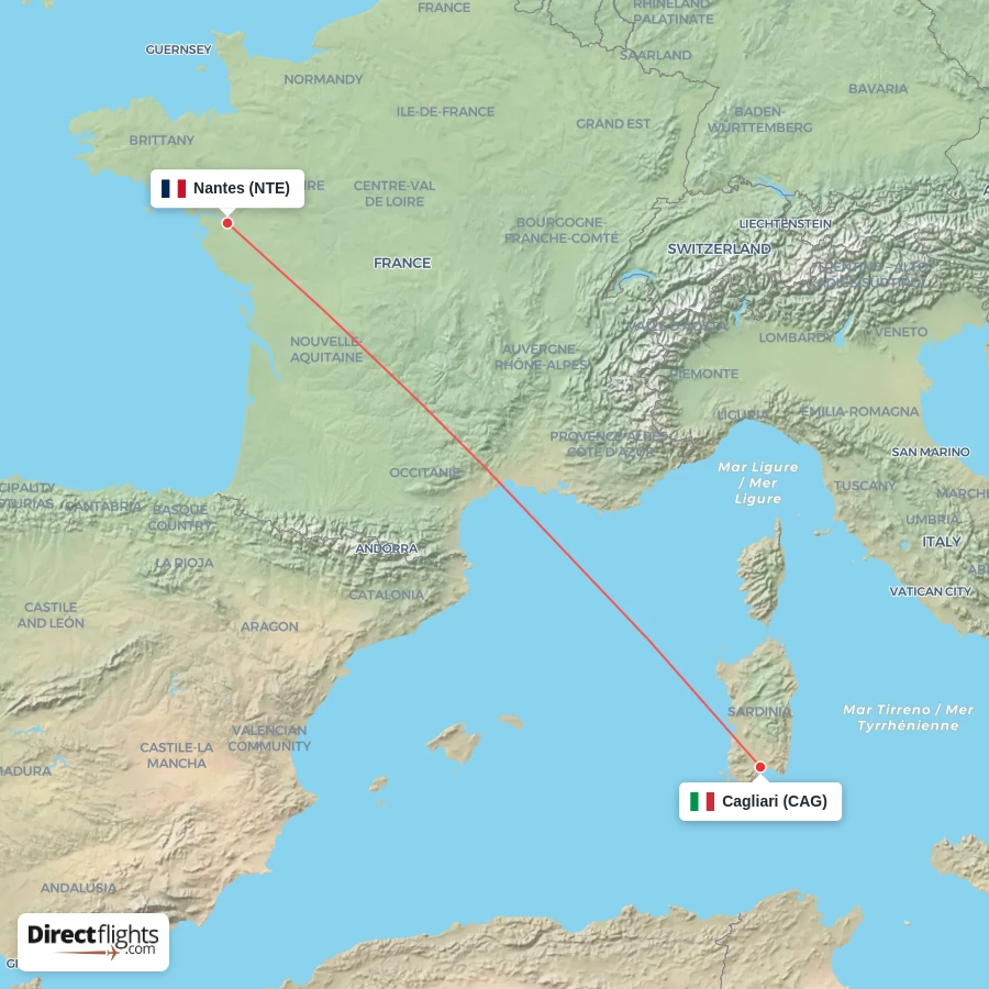 CAG - NTE route map
