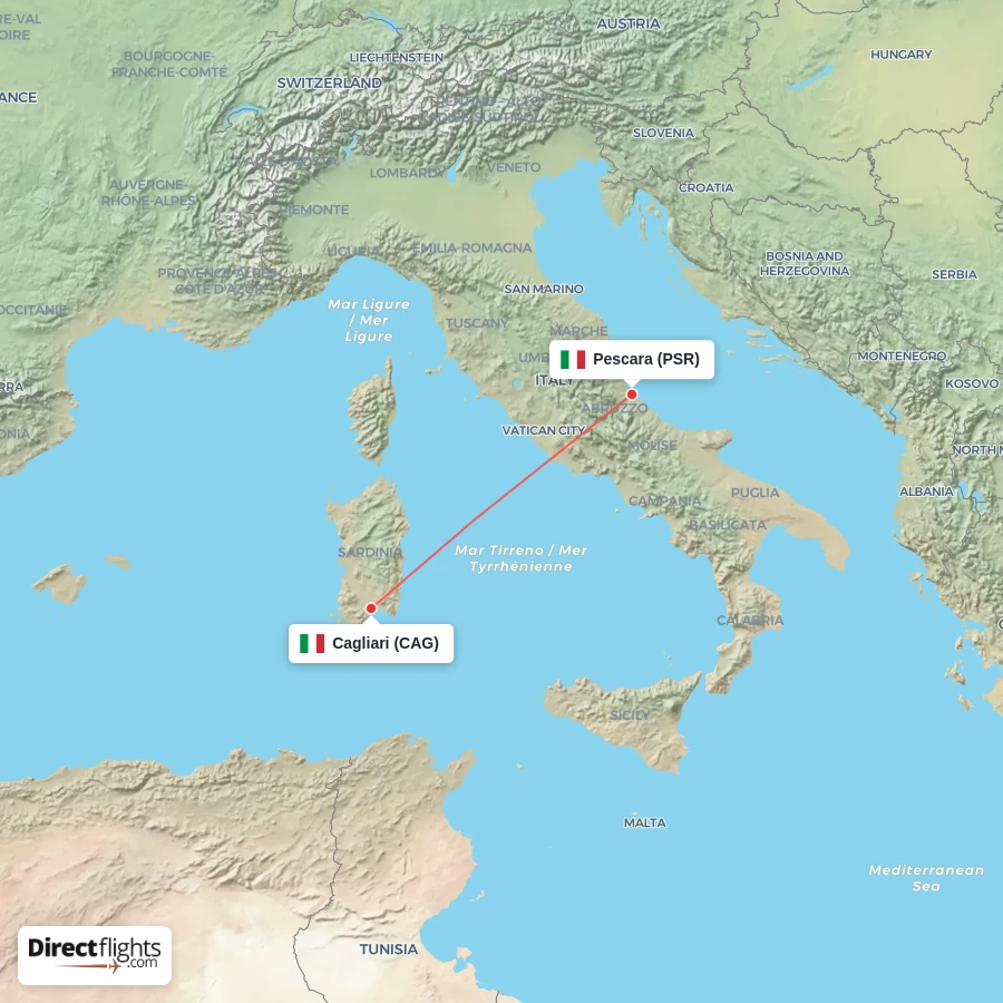 CAG - PSR route map