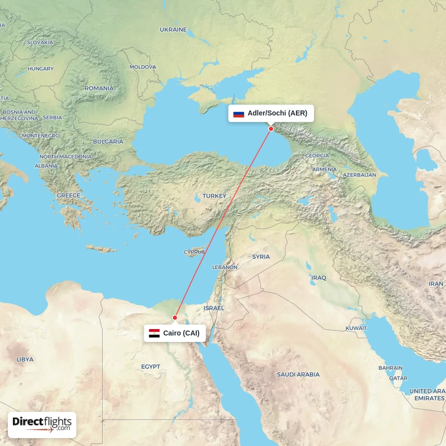 CAI - AER route map