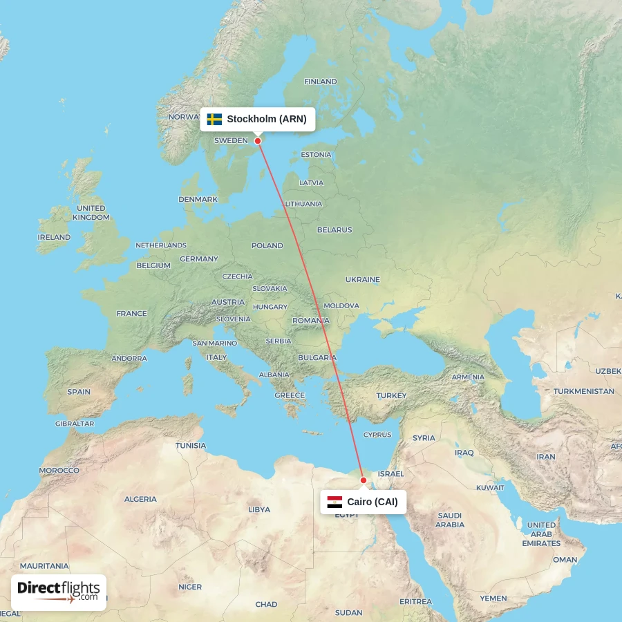 CAI - ARN route map