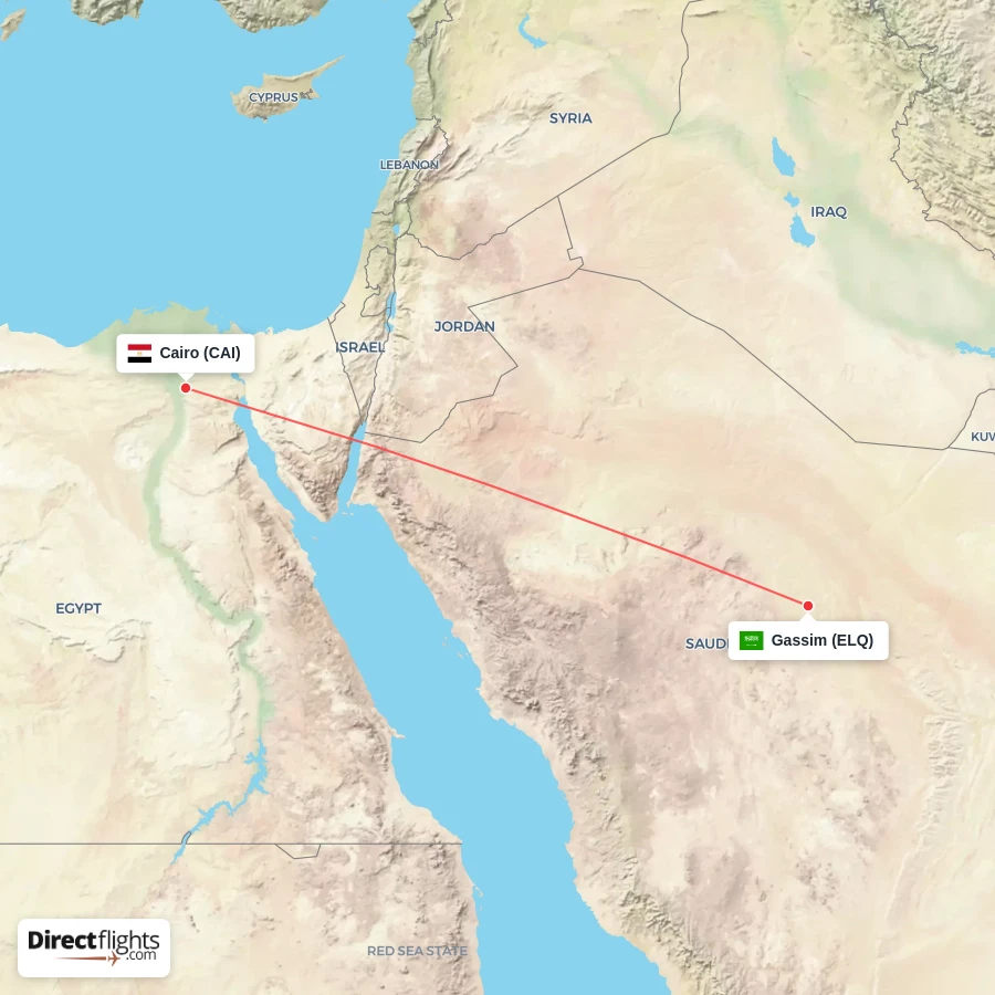 CAI - ELQ route map