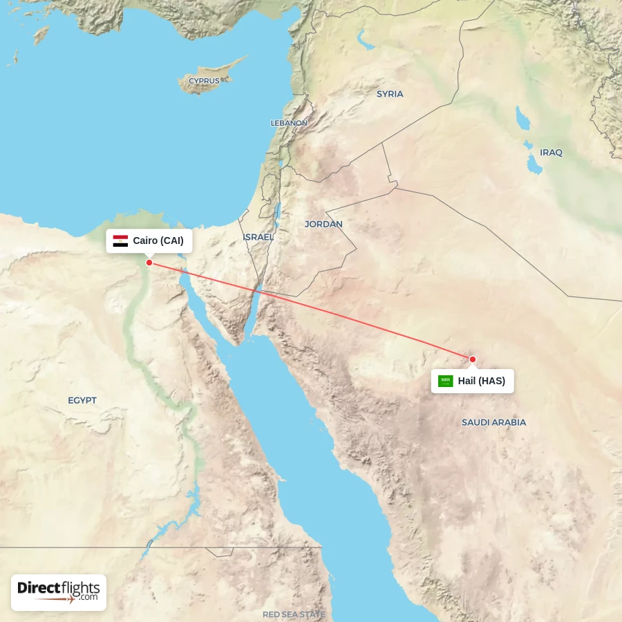 CAI - HAS route map