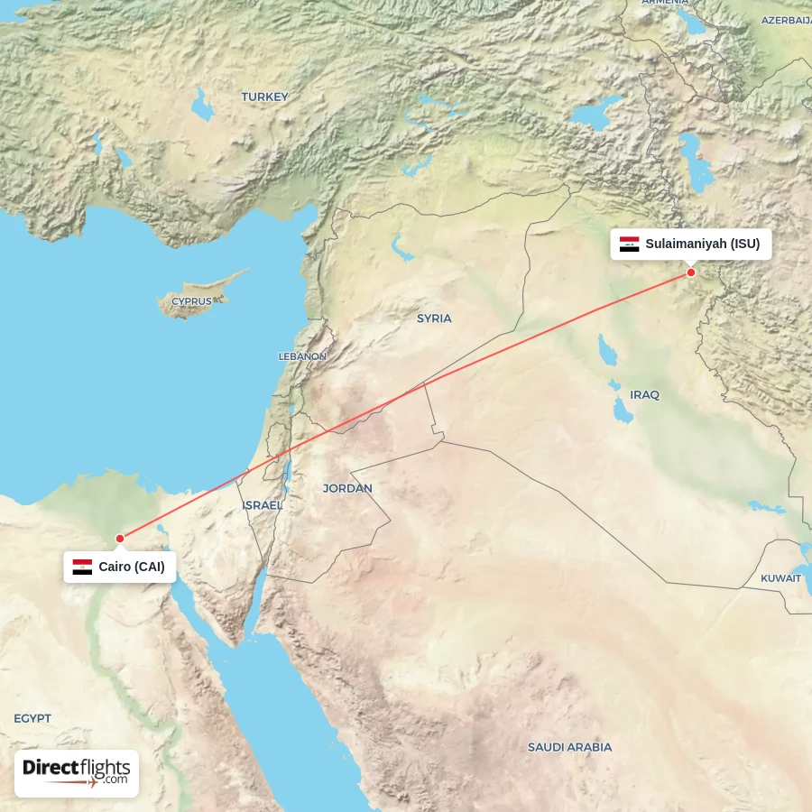 CAI - ISU route map