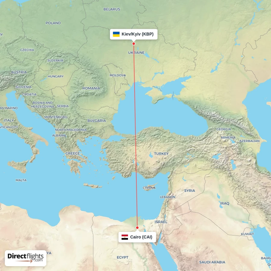 CAI - KBP route map