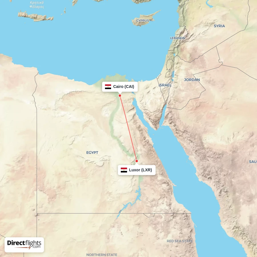 CAI - LXR route map