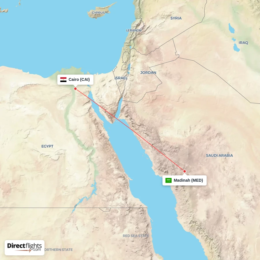 CAI - MED route map