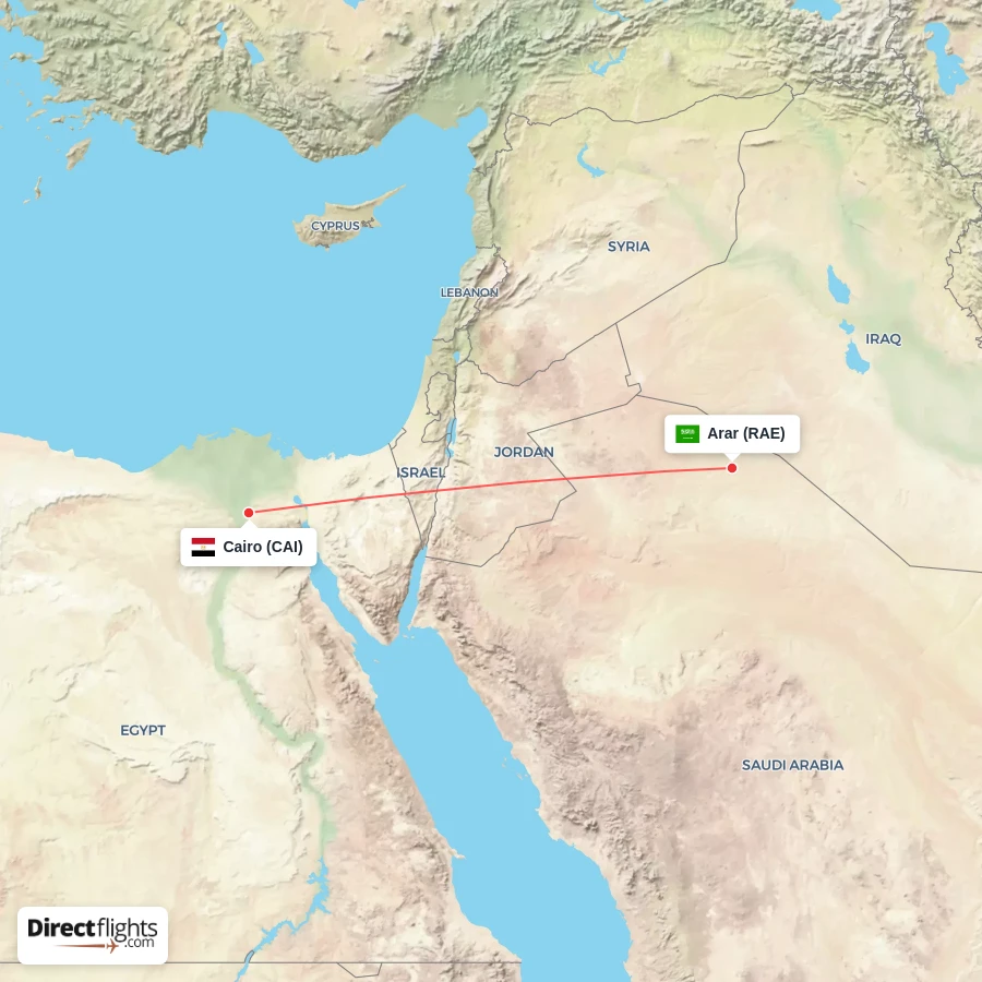 CAI - RAE route map