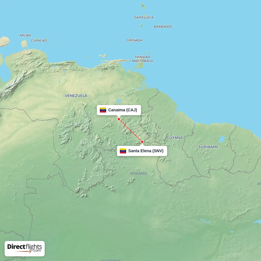 CAJ - SNV route map
