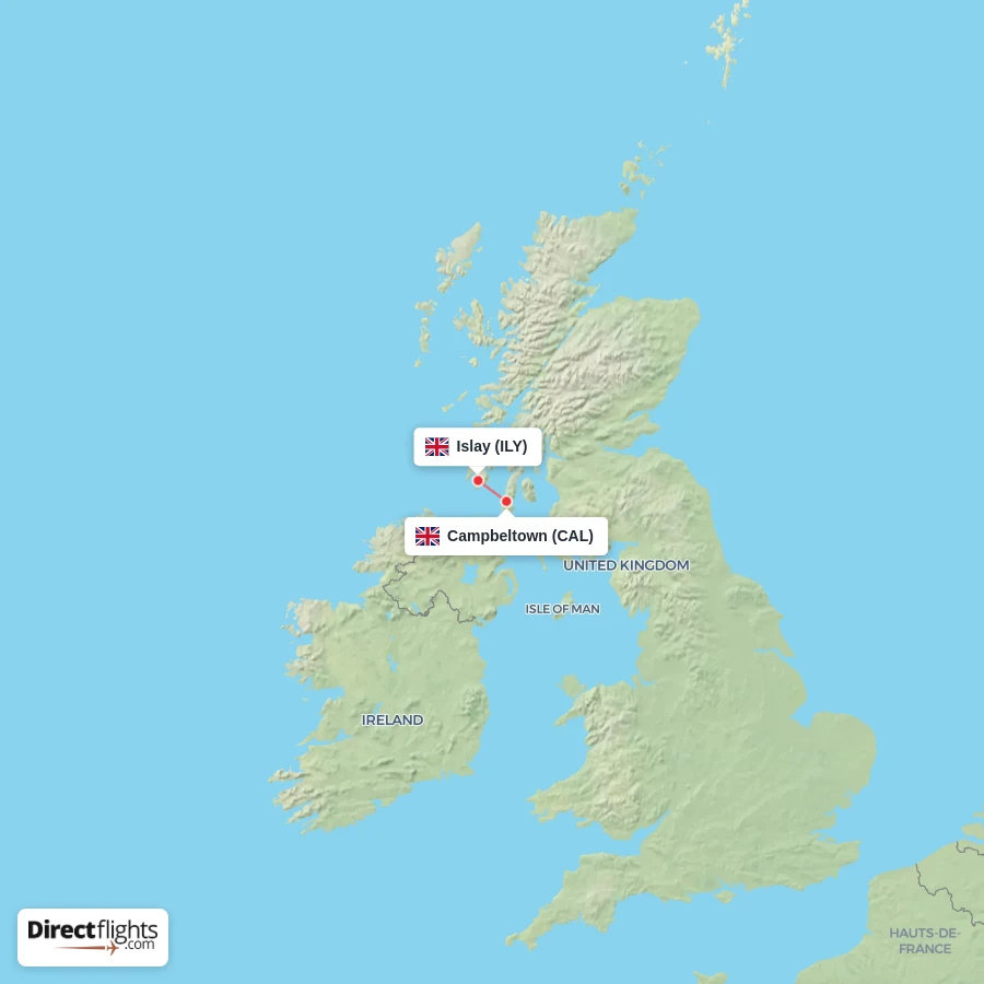 CAL - ILY route map