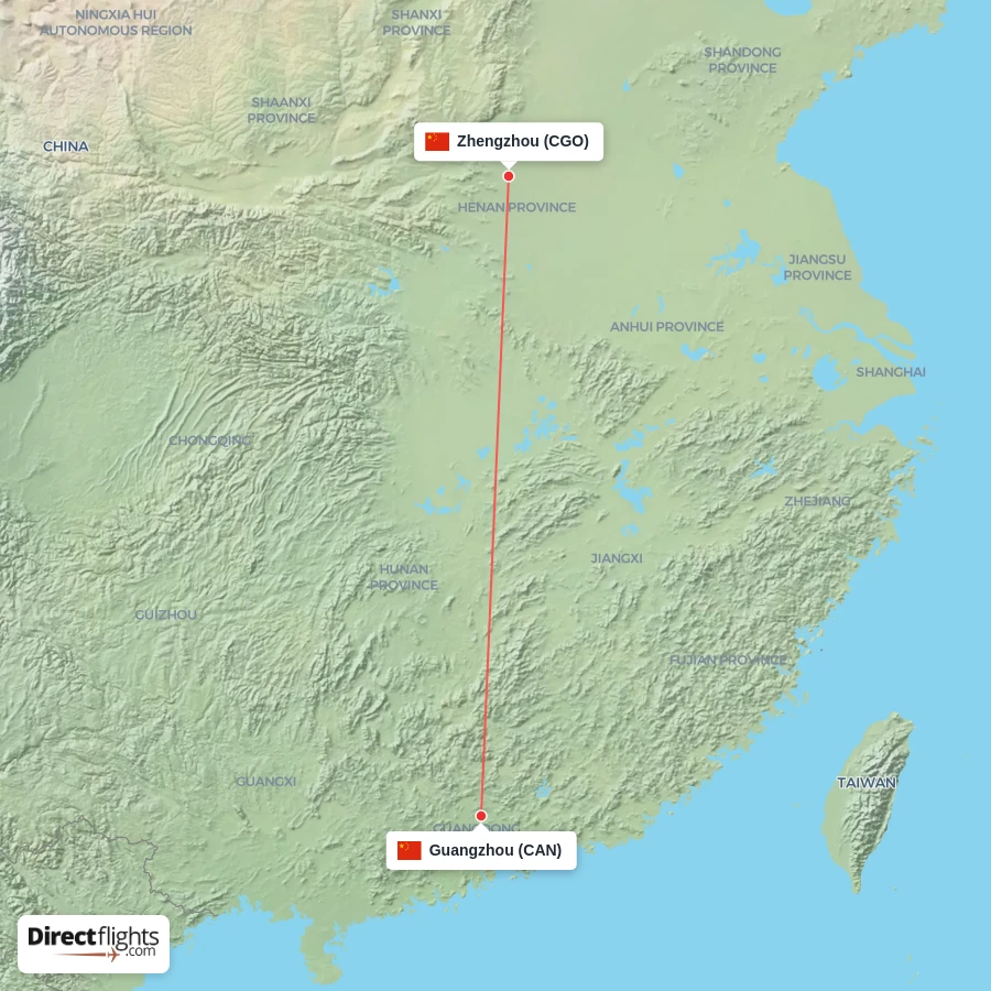 CAN - CGO route map