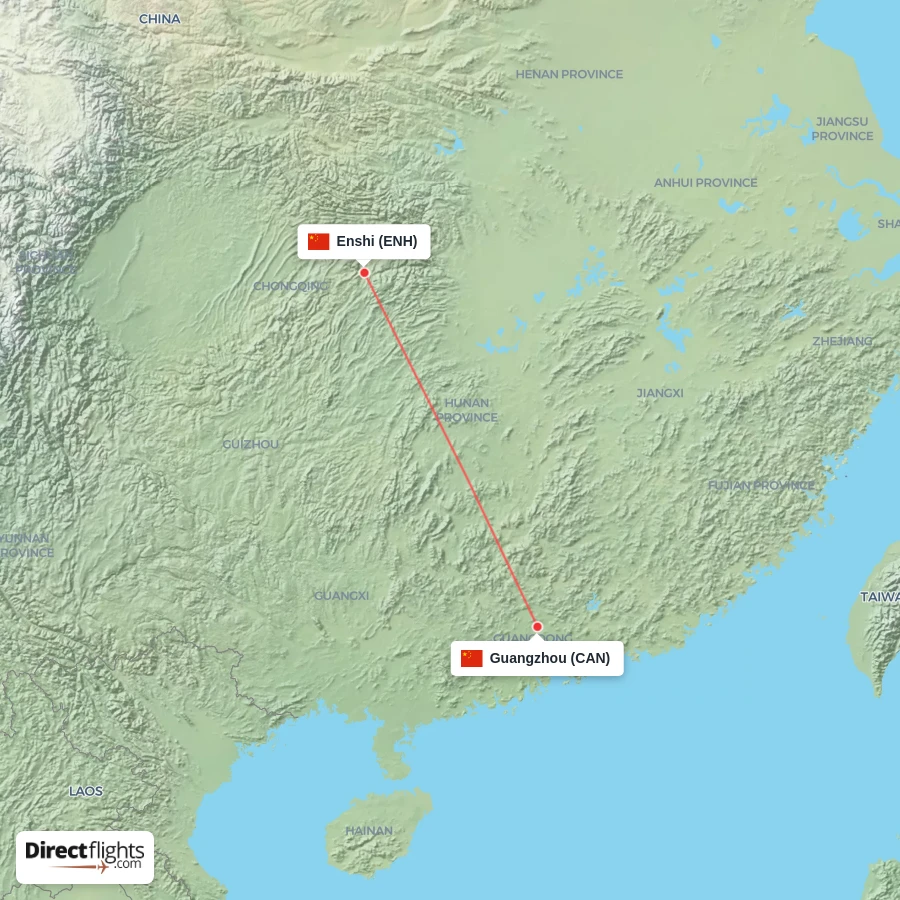 CAN - ENH route map