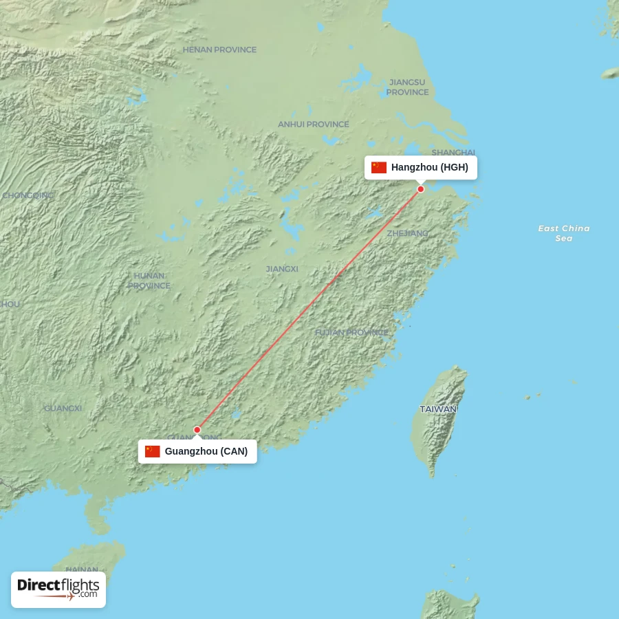 CAN - HGH route map