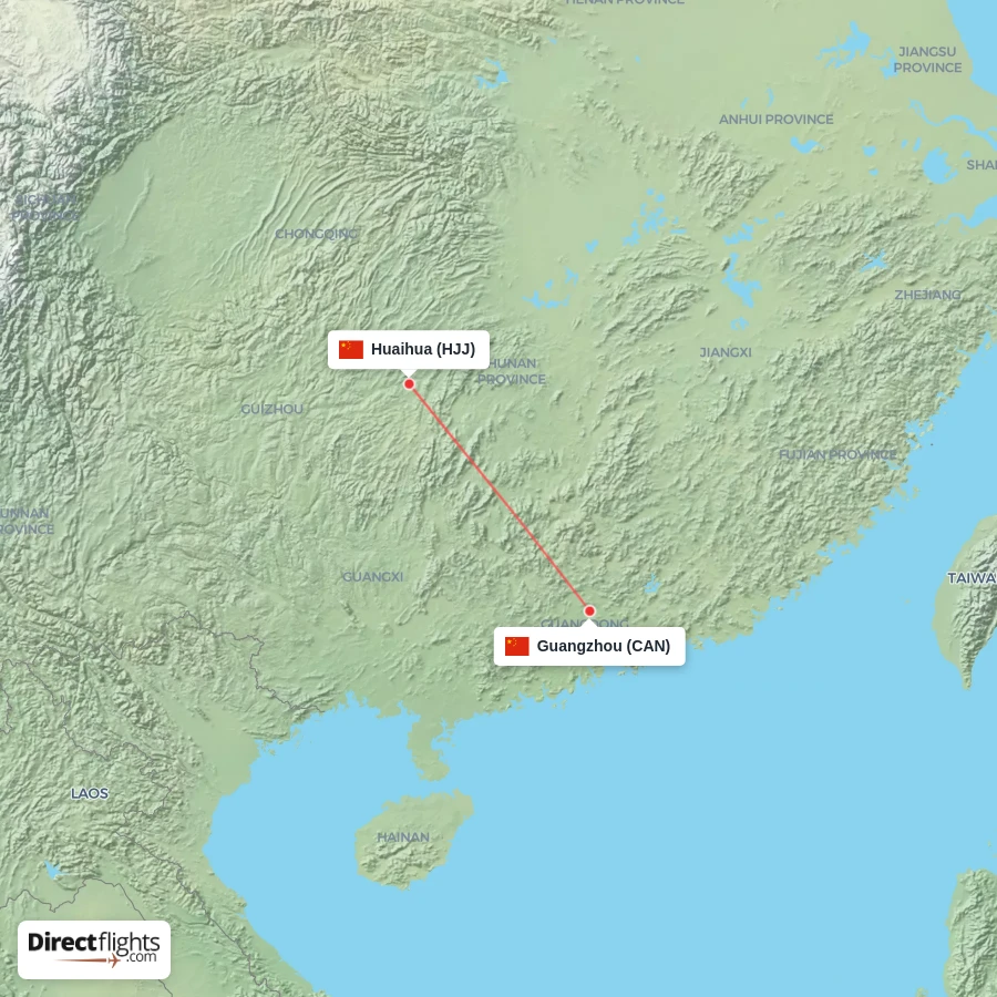 CAN - HJJ route map