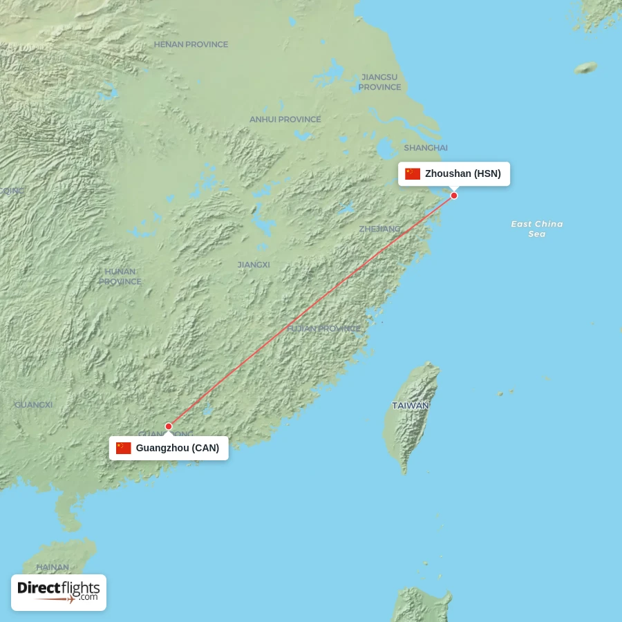 CAN - HSN route map