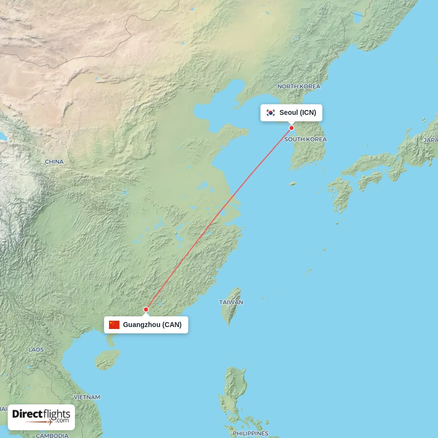 CAN - ICN route map