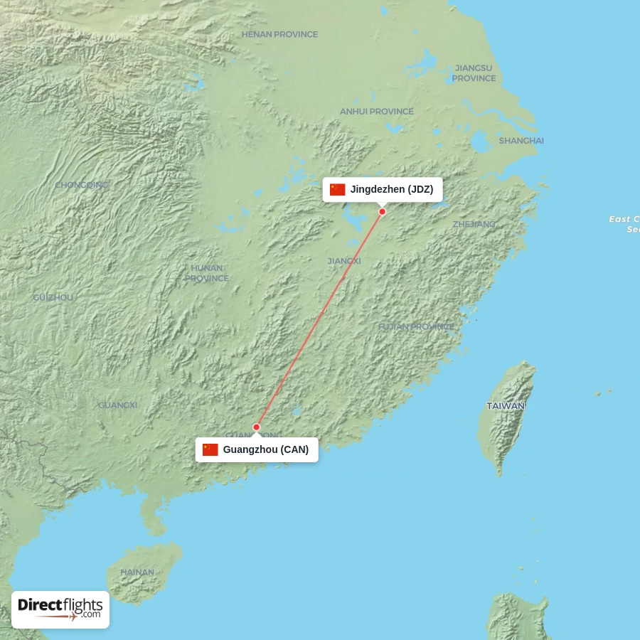 CAN - JDZ route map