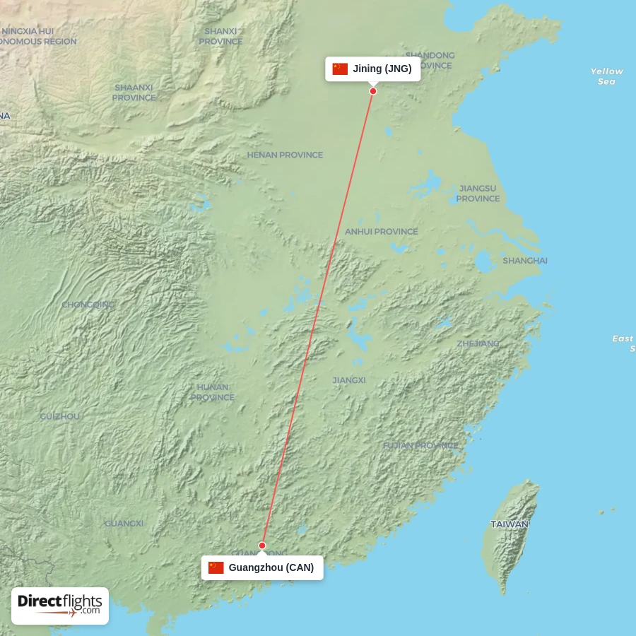 CAN - JNG route map