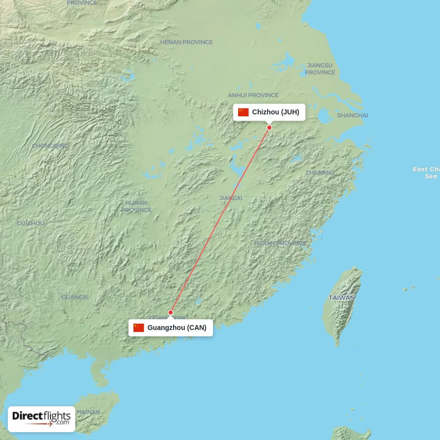 CAN - JUH route map