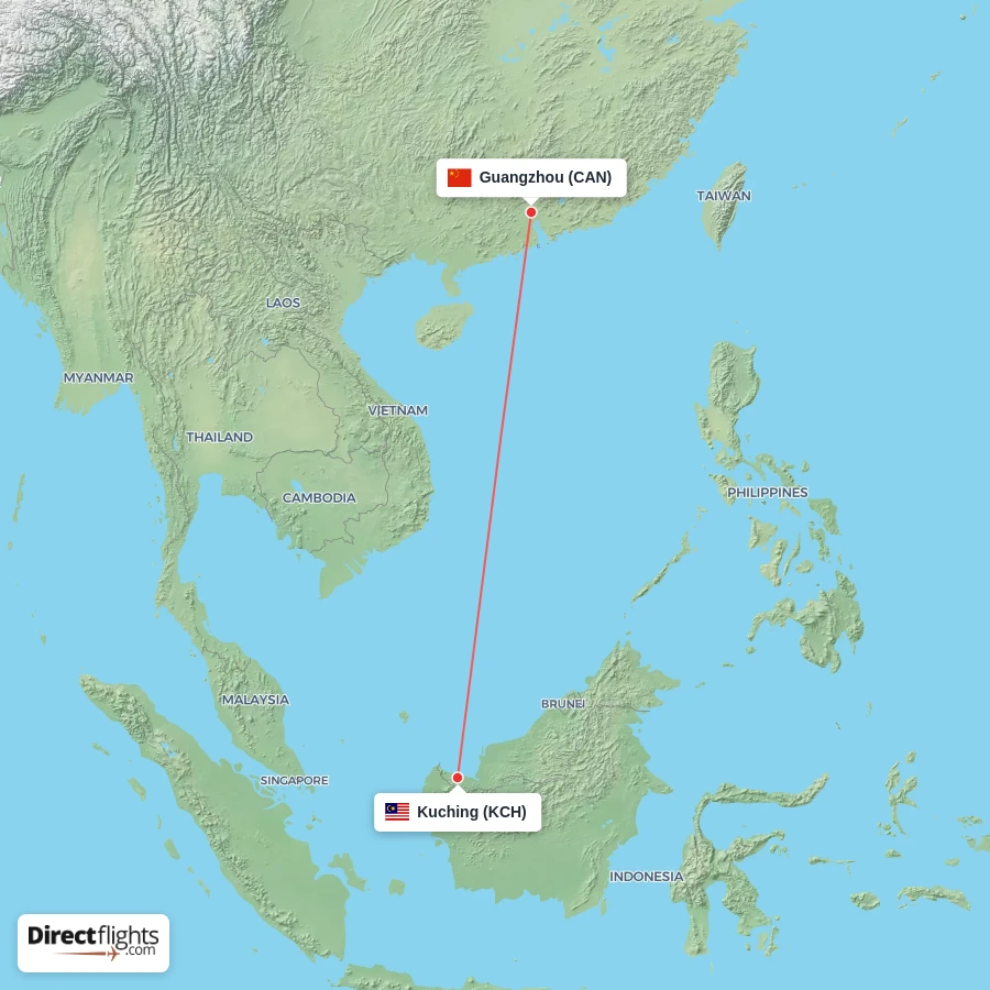CAN - KCH route map