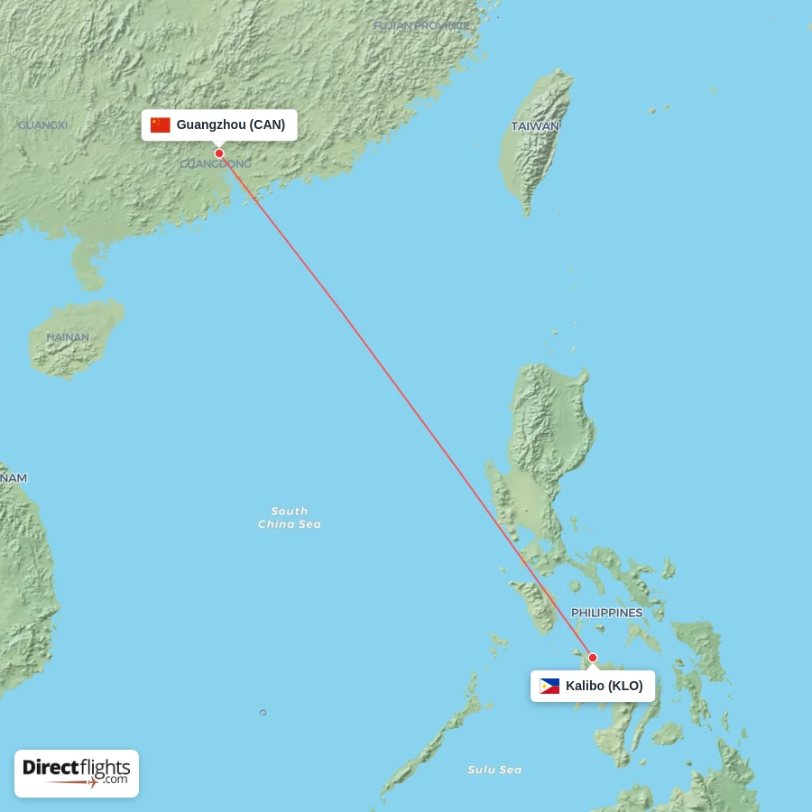 CAN - KLO route map