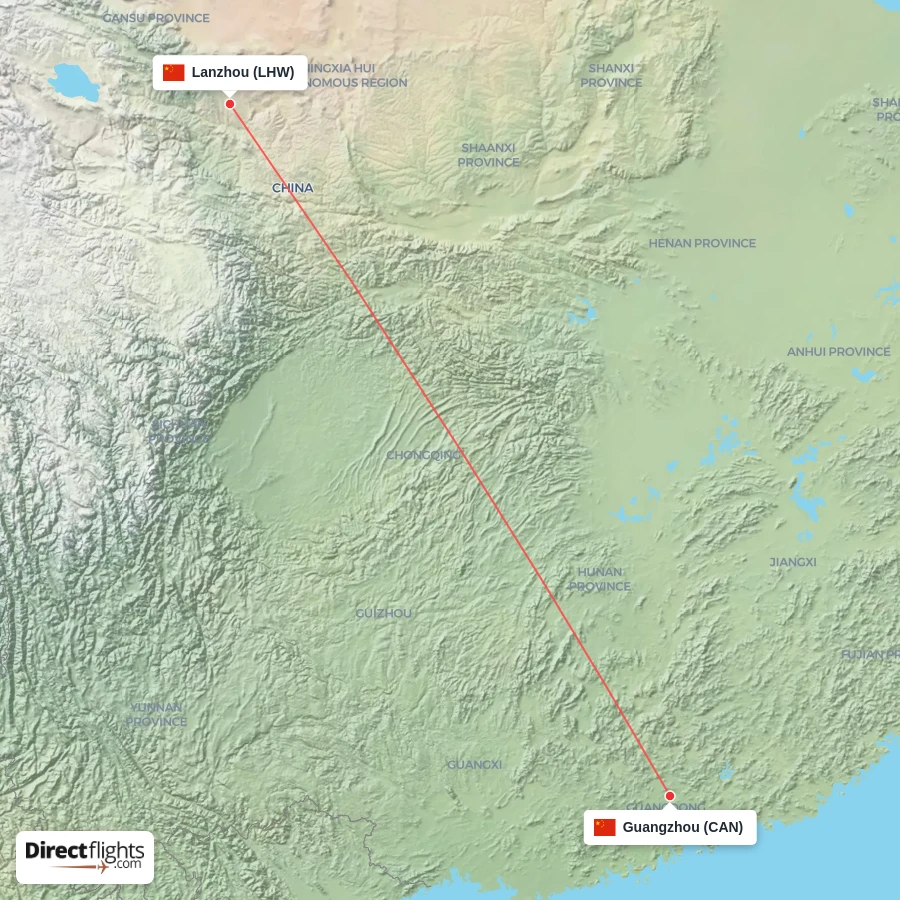 CAN - LHW route map