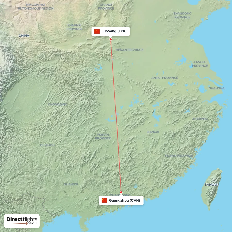 CAN - LYA route map
