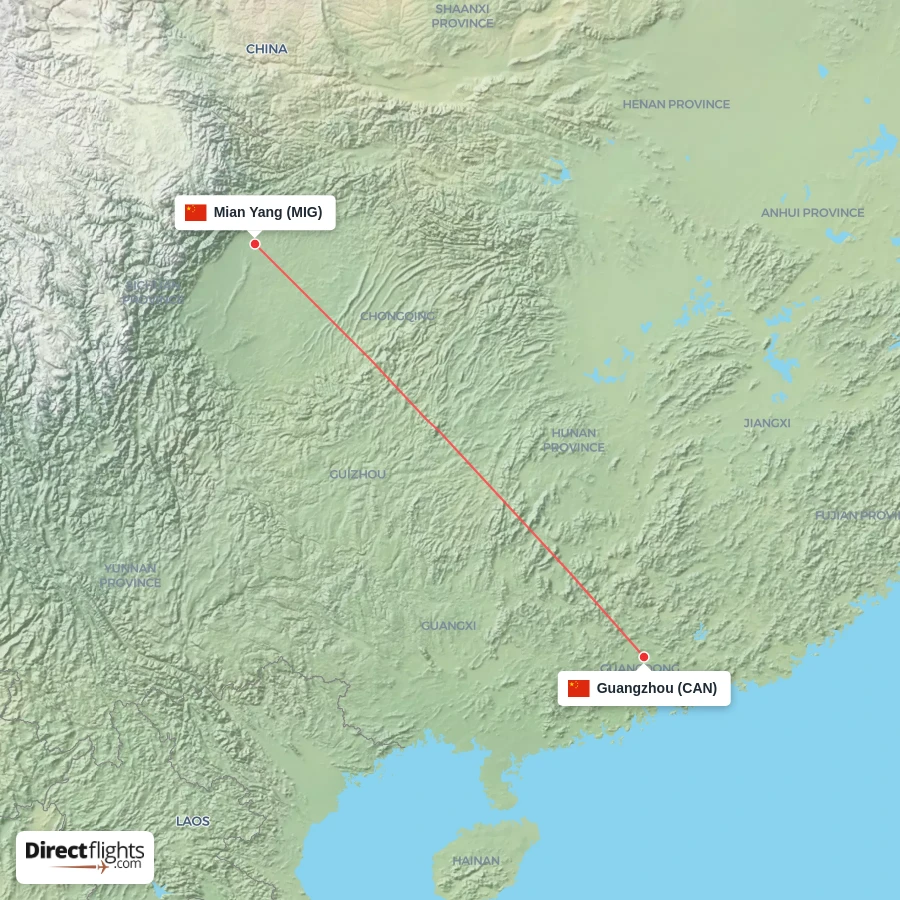 CAN - MIG route map