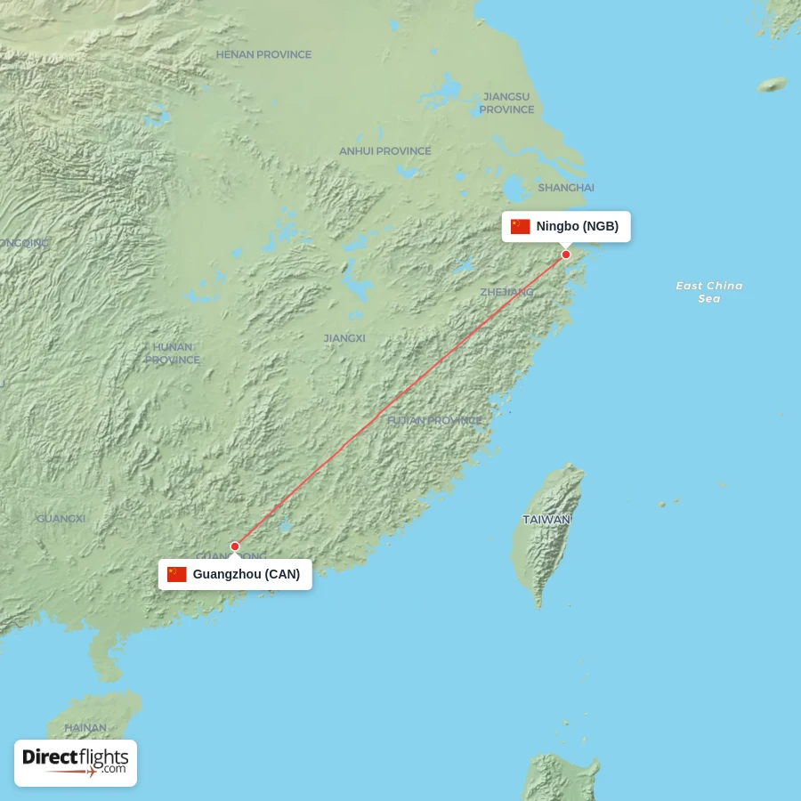 CAN - NGB route map