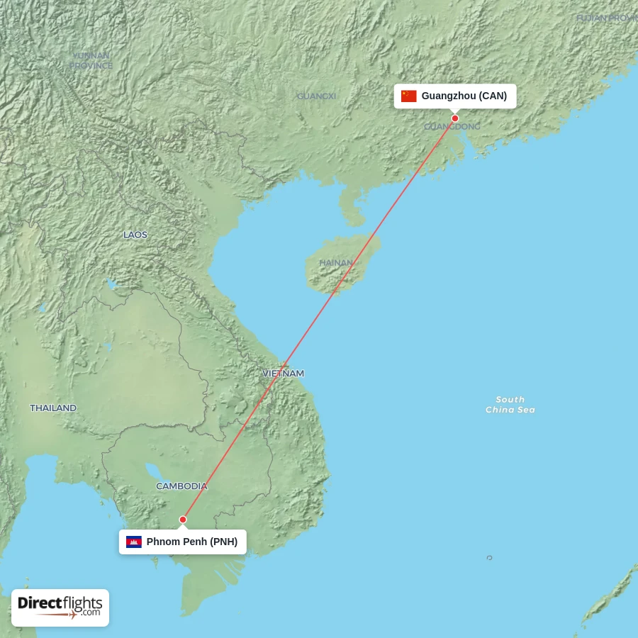 CAN - PNH route map