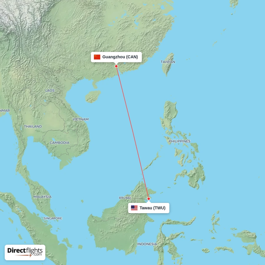 CAN - TWU route map