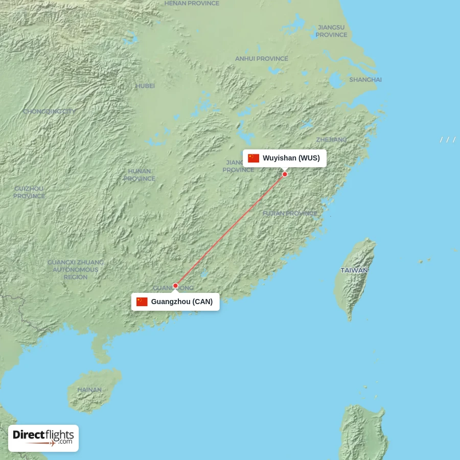 CAN - WUS route map