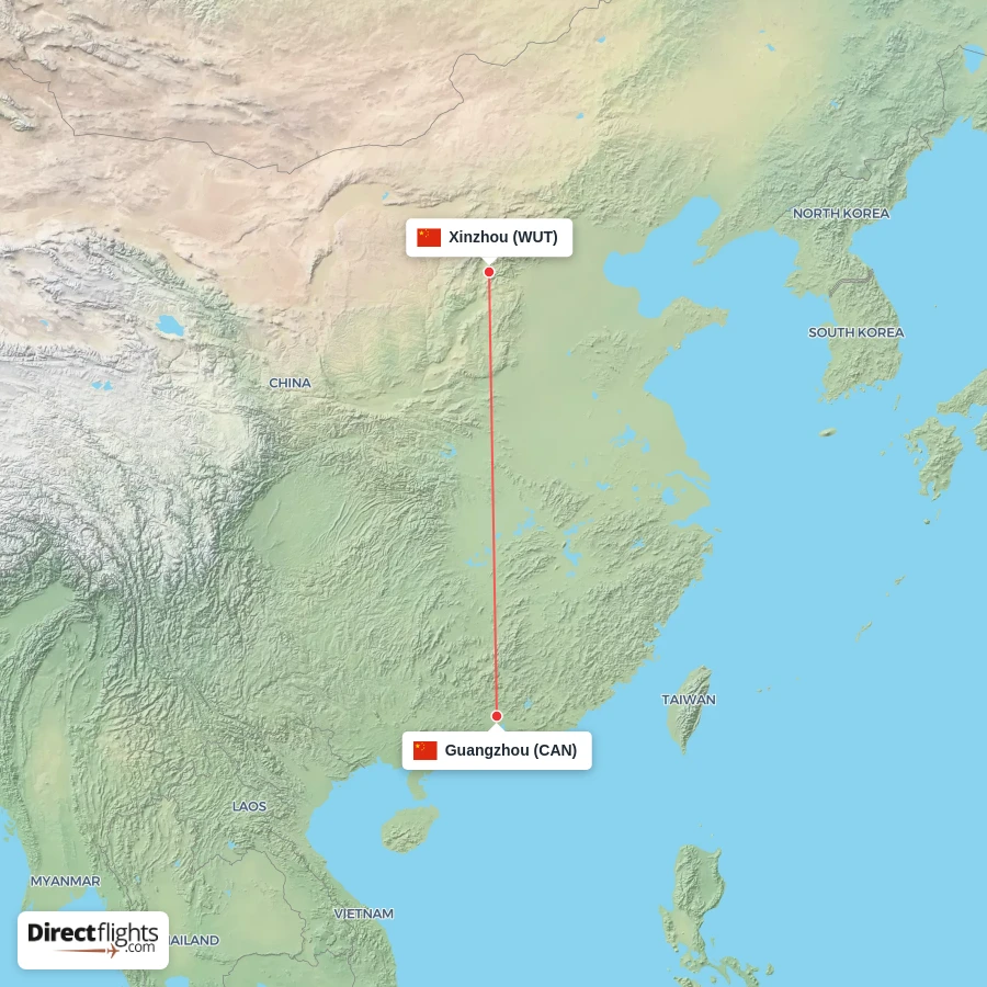 CAN - WUT route map