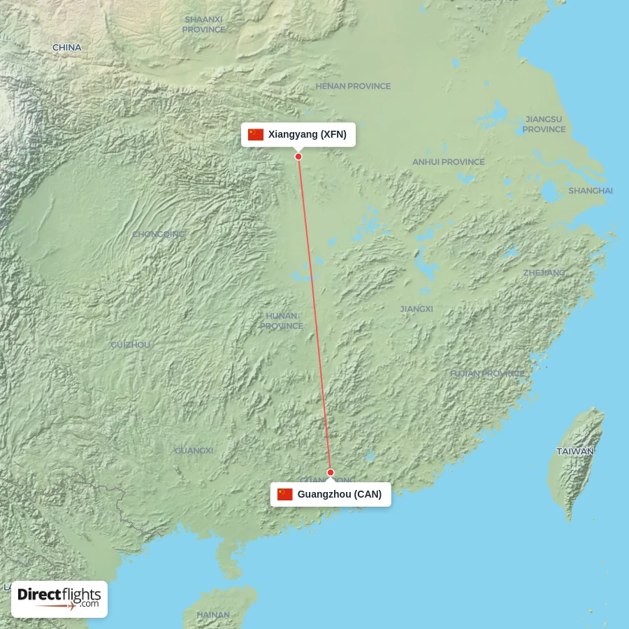 CAN - XFN route map