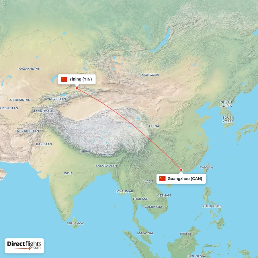 CAN - YIN route map