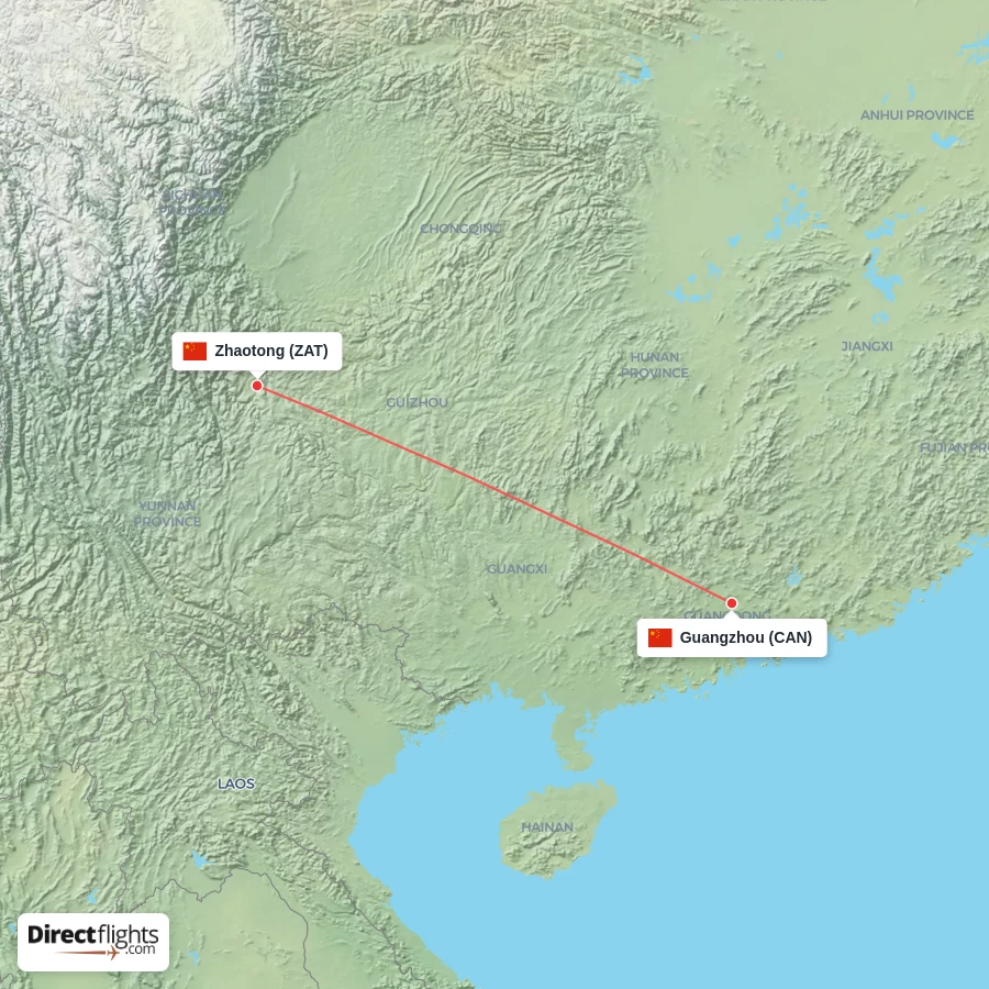 CAN - ZAT route map
