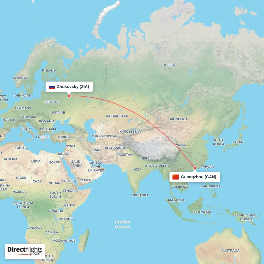 CAN - ZIA route map