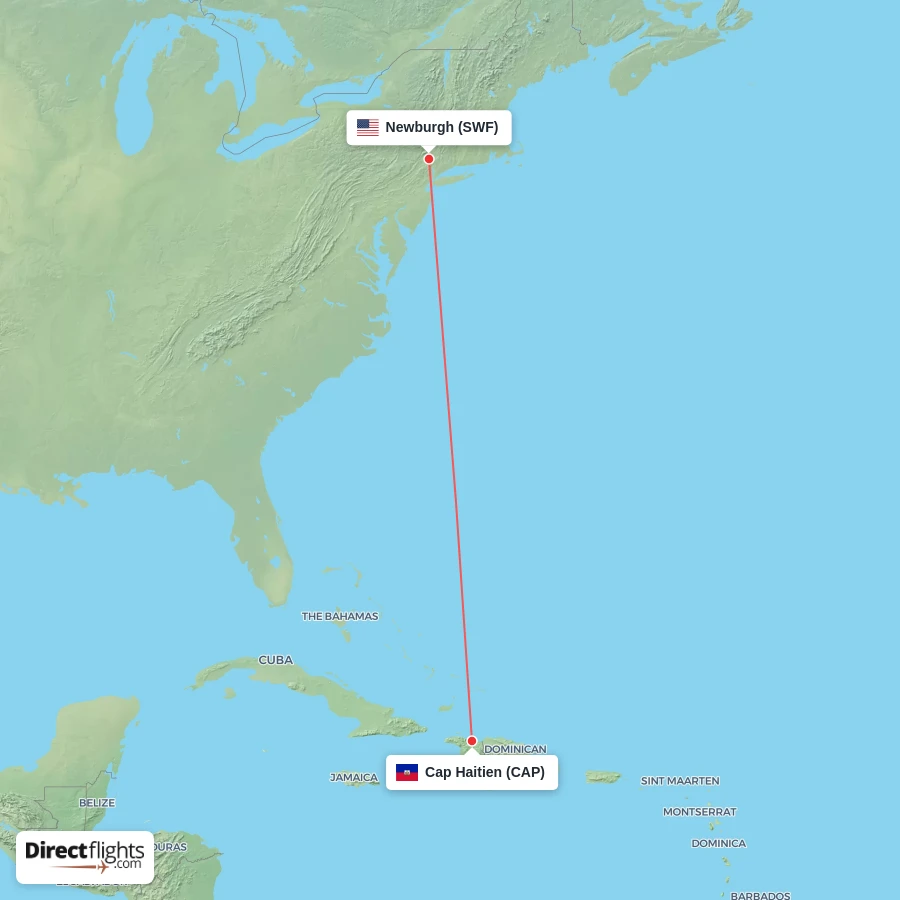 CAP - SWF route map