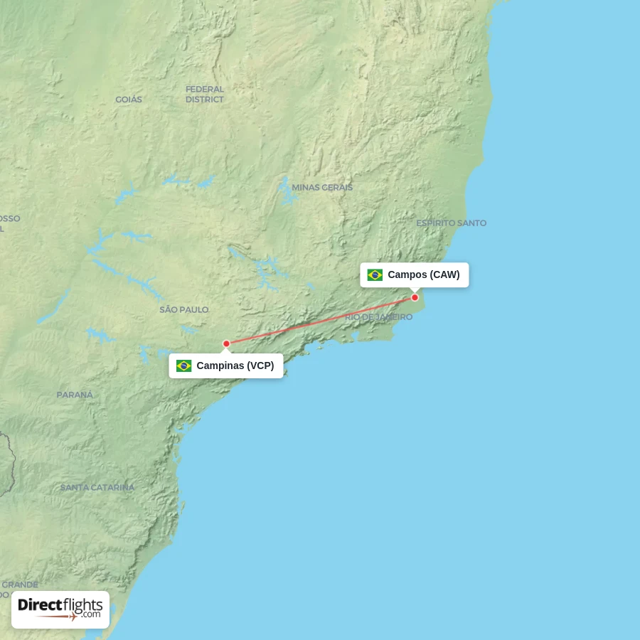 CAW - VCP route map