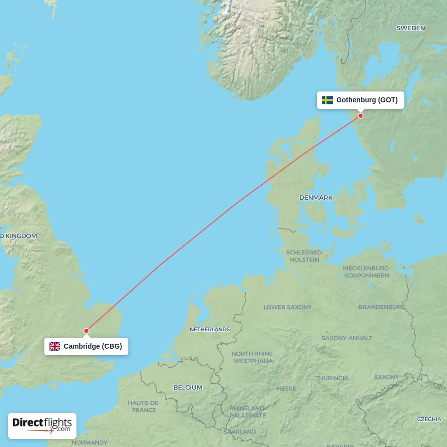 CBG - GOT route map