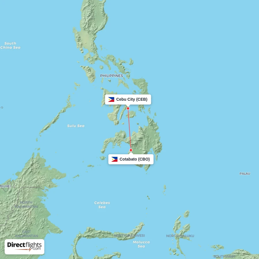 CBO - CEB route map