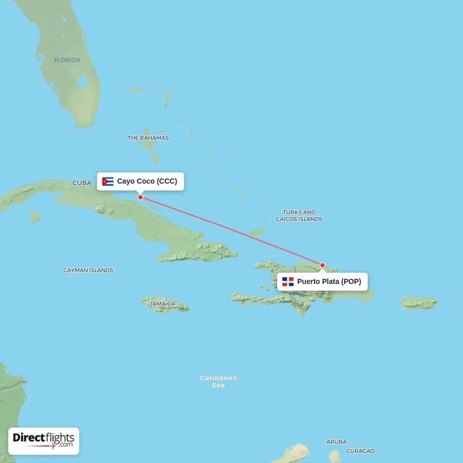 CCC - POP route map