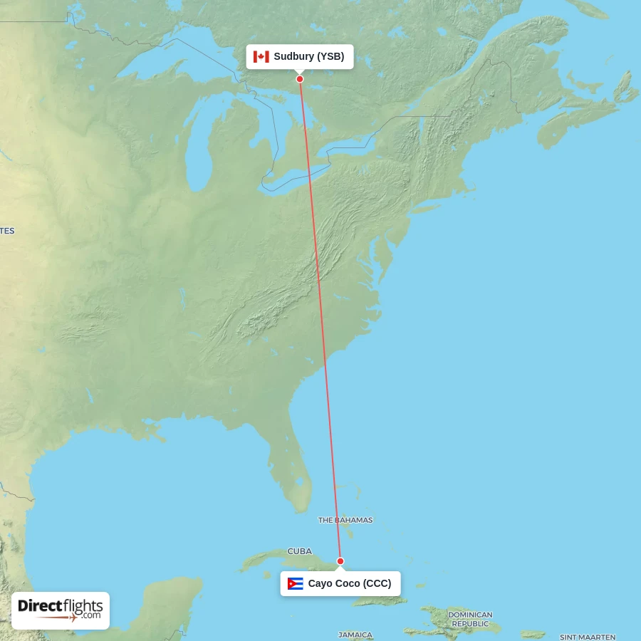 CCC - YSB route map