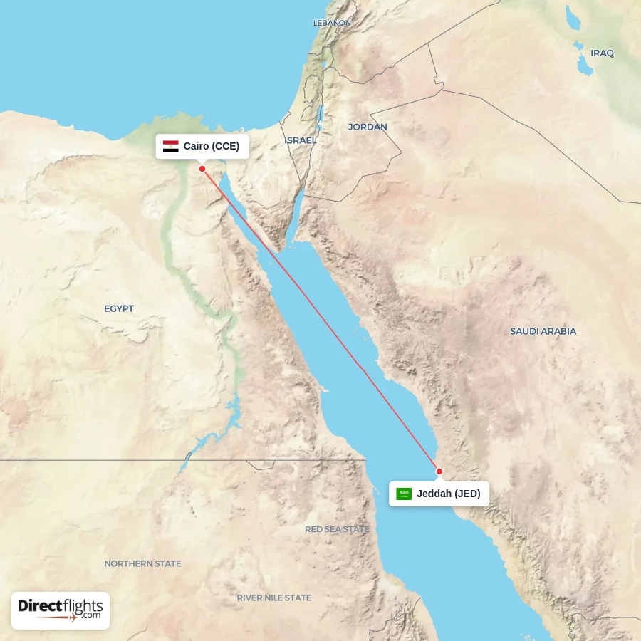 CCE - JED route map