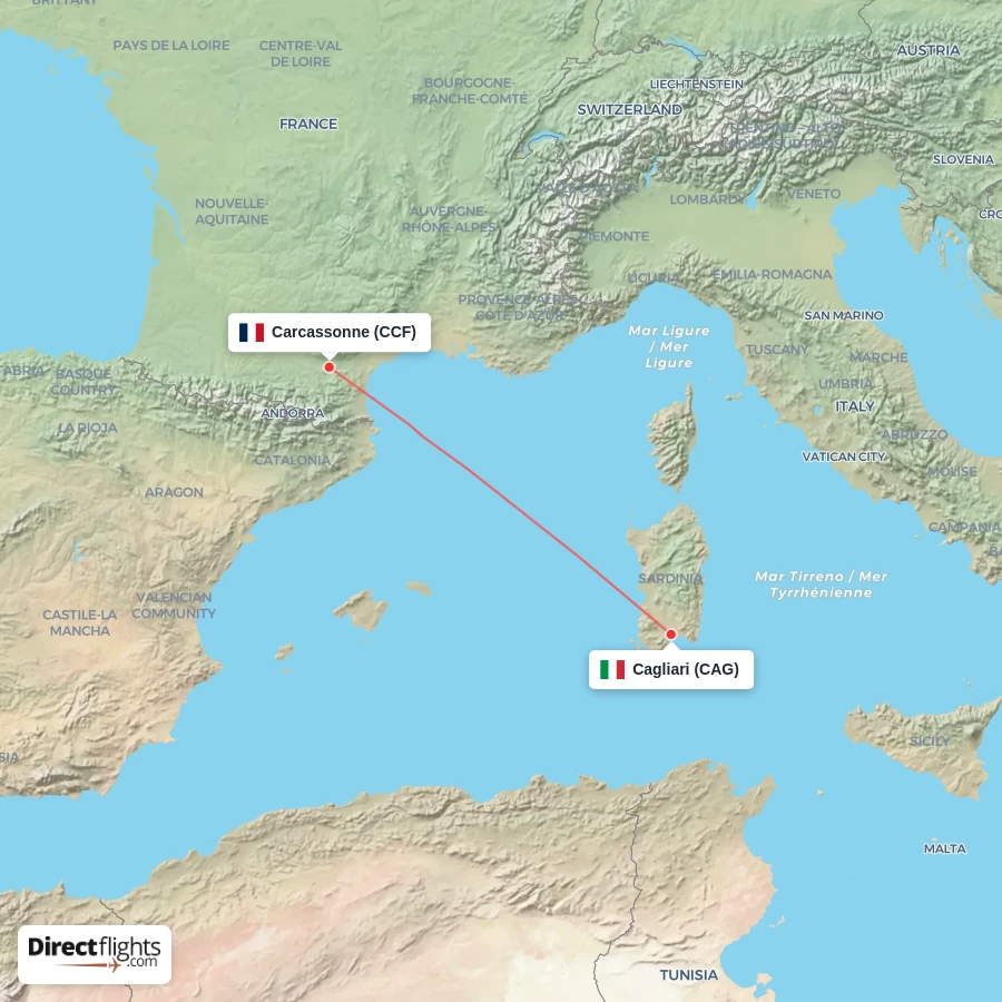 CCF - CAG route map