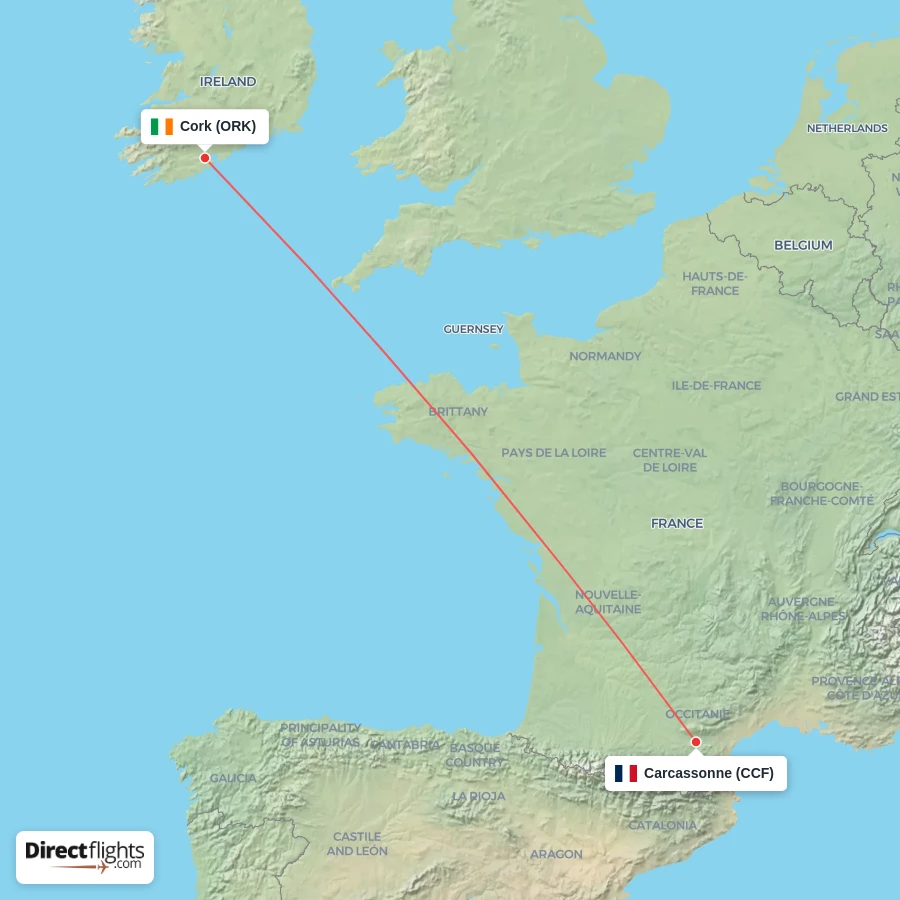 CCF - ORK route map