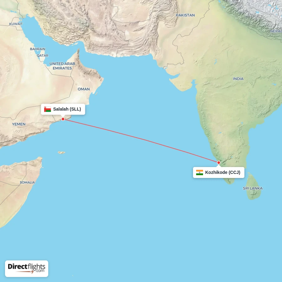 CCJ - SLL route map