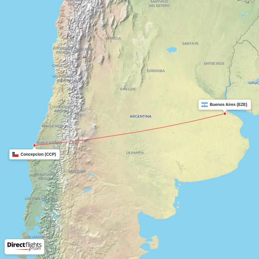 CCP - EZE route map